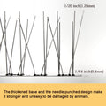 OFFO Bird Spikes with Stainless Steel Base, Durable Bird Repellent Spikes Arrow Pigeon Spikes Fence Kit for Deterring Small Bird, Crows and Woodpeckers, Covers 3.4 Feet(1.04m) 🍁 All In One Marketplace Canada