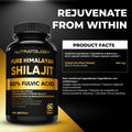 Nutratology® Pure Shilajit Capsules | 50% Fulvic Acid | High Potency & Purity - Sourced from the Himalayan Mountains - Shilajit for Men & Women - 60 Count 🍁 All In One Marketplace Canada