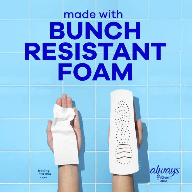 Always Infinity FlexFoam Pads for Women, Size 2, Heavy Pad with Wings, Unscented, 96 Count 🍁 All In One Marketplace Canada