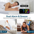 Netzu Digital Alarm Clock, RGB Loud Alarm Clocks for Bedrooms Heavy Sleepers Seniors Kids, Plug in Digital Clock with 5 Dimmers, 2 Alarms, 4 Volumes and Snooze (Black) 🍁 All In One Marketplace Canada