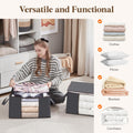 Lifewit 6 Pack Clothes Storage Bags, Foldable Fabric Closet Storage Containers and Organization, Underbed Lidded Storage Bins for Clothing, Blankets with Reinforced Handle, Sturdy Zipper, Clear Window 🍁 All In One Marketplace Canada