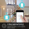 Kasa Smart 3-Way Light Switch Kit by TP-Link (HS210 KIT) - Neutral Wire and 2.4GHz Wi-Fi Connection Required, Works with Alexa and Google Home, No Hub Required, UL Certified, White,2 Count (Pack of 1) 🍁 All In One Marketplace Canada