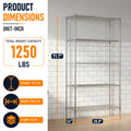 FDW Storage Shelves,Wire Shelving Unit Metal Shelves Heavy Duty Layer Rack Storage Rack Adjustable Utility (Chrome, 36"x 14"x 72") 🍁 All In One Marketplace Canada