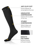 CAMBIVO 2 Pairs Compression Socks for Men and Women(20-30 mmHg), Compression Stocking for Swelling, Nurse, Flight(Black, SM) 🍁 All In One Marketplace Canada