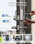 Veise Keyless Entry Door Lock with 2 Lever Handles - Electronic Keypad Deadbolt, Easy Installation Digital Smart Front Door Lock Set, Satin Nickel 🍁 All In One Marketplace Canada