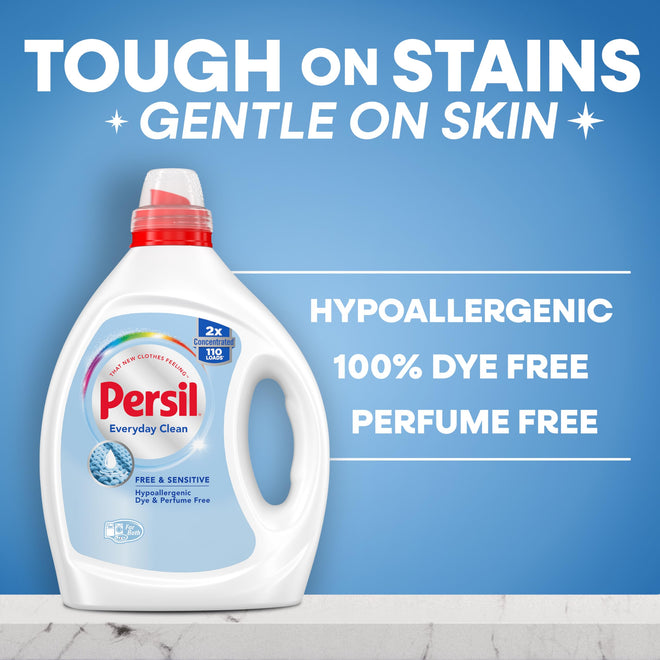 Persil® 2x Concentrated Laundry Detergent Free & Sensitive, 2.43L/110 Loads 🍁 All In One Marketplace Canada