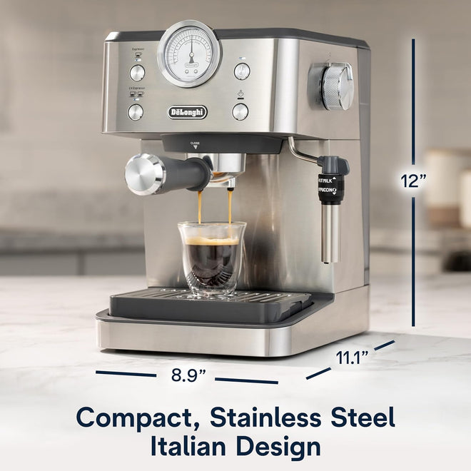 De'Longhi Classic Signature Espresso Machine, Adjustable Milk Frother 🍁 All In One Marketplace Canada