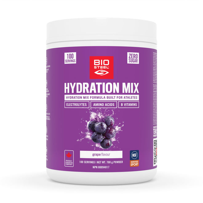 BioSteel Electrolyte Hydration Mix Powder, Zero Sugar, No Artificial Flavours, Grape, 100 Serving Container 🍁 All In One Marketplace Canada