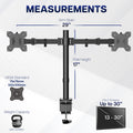 VIVO Dual Monitor Desk Mount, Holds 2 Computer Screens up to 30 inches and 22lbs Each, Heavy Duty Fully Adjustable Steel Stand with C-Clamp and Grommet, Black, STAND-V002 🍁 All In One Marketplace Canada