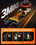 SEALIGHT 2026 Brightest H11 9005 LED Headlight Bulb Combo, 160,000LM 1200% Brighter, 6500K Cool White, 1:1 Halogen Size Wireless HB3 H9 Headlight Bulbs, Plug and Play Halogen Replacement, Pack of 4 🍁 All In One Marketplace Canada