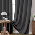 Joydeco Blackout Curtains for Bedroom 2 Panels Set (52"W x 84"L, Dark Grey) 🍁 All In One Marketplace Canada