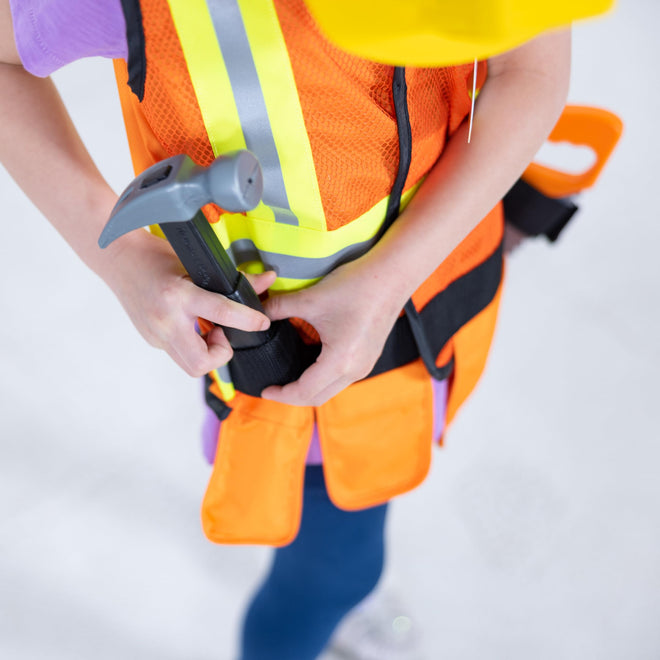 Melissa & Doug Construction Costume, Pretend Play Dress Up Set (6-Pc) Tools, Vest & Accessories, Role Play Toys for Kids 3+ 🍁 All In One Marketplace Canada