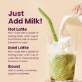 Blume Matcha Coconut Superfood Latte – Organic Matcha Green Tea from Shizuoka Japan, Moringa Leaf & Coconut Milk Latte Mix, Caffeine & L-Theanine for Energy & Focus, Zero Sugar, Vegan - 25 Servings 🍁 All In One Marketplace Canada