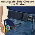 4PCS Buckleless Belt for Men Women, Tactical Metal Hook Elastic Belt, Adjustable No Buckle Side Belt for Pants, Comfortable Stretch Waist Belt for Work Travel Everyday Wear 🍁 All In One Marketplace Canada