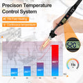 Soldering Iron Kit 80W LCD Adjustable Temperature 180-520℃ Solder Kit Electronics 12 in 1 Welding Tools with ON/Off Switch, Solder Wire, 5 Soldering Tips, Desoldering Pump, Stand, Tweezers 🍁 All In One Marketplace Canada