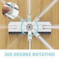 Floor Scrub Brush with Long Handle, 3 in 1 Scrape and Heavy-Duty Stiff Bristle Scrubber Brush for Cleaning Shower Bathroom, Patio, Garage, Kitchen, Wall and Deck 🍁 All In One Marketplace Canada