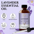 AVD Organics Lavender Essential Oils 100ml | 100% Pure & Natural Lavender Oil Skin | Massage, Aromatherapy, Diffuser, Laundry & Meditation | 3.38 fl. oz 🍁 All In One Marketplace Canada
