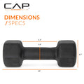 CAP Barbell Neoprene Dumbbell Weights, 15 lb Pair, Black 🍁 All In One Marketplace Canada