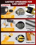 Tevlaphee Steering Wheel Lock Anti-Theft Car Device Heavy Duty Security Car Lock Antitheft Locking Devices Great Deterrent Adjustable Car Wheel Lock Anti Theft for Vehicle Truck with 3 Keys(Yellow) 🍁 All In One Marketplace Canada
