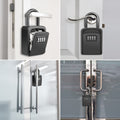 Key Lock Box, [No Installation Require] Diyife Portable Outdoor Lock Box for Keys with Removable Shackle, 5 Keys Capacity, Weatherproof 4-Digit Combination Key Safe for Home AirBnb Office 🍁 All In One Marketplace Canada