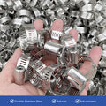 Hose Clamps, Small Worm Gear Hose Clamp Kit, Stainless Steel Worm Gear Hose Clamps for Radiator, Heater, 1 inch, 3/8 inch, 1/2 inch, 1/4 inch, 40 pcs 🍁 All In One Marketplace Canada