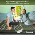 Double Camping Sleeping Pad 5.5", Elegear CumbreX™Self Inflating Air Sleeping Mats with Pillow Built-in Foot Pump, Inflatable Camping Mattress Compact for Tent,Cot Backpacking,Hiking,Camp,Travel,Green 🍁 All In One Marketplace Canada