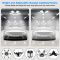 POLARPRA Garage Lights - 2Pack Super Bright 32000LM LED Garage Ceiling Light 6500K LED Shop Light w/ 6 Deformable Panels Screw in E26/E27 Socket Light Bulbs for Workshop Storage Warehouse Attic 🍁 All In One Marketplace Canada