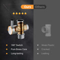 COSYLAND Rain Shower Head with Handheld - 304 Stainless Steel High Pressure 8 inch Square Rainfall Showerhead Combo with 3 Spray Mode 11 inch Extension Adjustable Arm & 60 inch Hose - Chrome 🍁 All In One Marketplace Canada