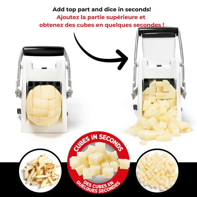 Starfrit Pro Fry Cutter & Cuber, 3-in-1 Potato & Vegetable Cutter 🍁 All In One Marketplace Canada