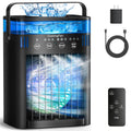Portable Air Conditioner, Mini Air Conditioner Portable Cooling Fan with Remote Control, 3 Wind Speed & 3 Mist Level & 2-8H Timer Evaporative Air Cooler for Home Office Room, Black 🍁 All In One Marketplace Canada