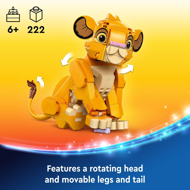 LEGO Disney Simba The Lion King Cub Buildable Disney Toy for Kids, Disney Collection, Lion King Movie Toy, Simba Toy Construction Playset Figure, Fun Gift for Girls and Boys Ages 6 and Up, 43243 🍁 All In One Marketplace Canada