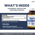 Herba Glycine Supplement 750mg - 180 Capsules | >99% Ultra Pure Glycine Capsules | Free-form Proteinogenic Amino Acids Supplements | Made in Canada 🍁 All In One Marketplace Canada