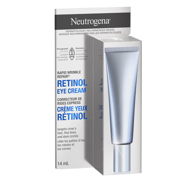 Neutrogena Rapid Wrinkle Repair Regenerating Cream - Retinol Face & Eye Moisturizer - Hyaluronic Acid Serum - 14 mL 🍁 All In One Marketplace Canada
