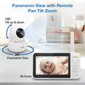 VTech VM924-2 Pan & Tilt Video Baby Monitor with 2 Cameras, 5" LCD Screen, Up to 17 Hrs Video Battery Life(2600 mAh), 1.33x Zoom, Night Vision, Best-in-Class 1000ft Range, Soothing Sounds, 2-Way Talk 🍁 All In One Marketplace Canada