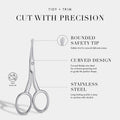 Tweezerman Dog and Cat Stainless Steel Safety Tip Grooming Scissors 🍁 All In One Marketplace Canada