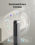 DREO Pilot Max 120° Oscillating Tower Fan, 42 Inch Bladeless Fan for Bedroom, 25dB Quiet DC Motor, Standing Fan with Remote, 12 Hyper Wind Speeds, 4 Modes, 12H Timer Floor Fans for Home Living Room 🍁 All In One Marketplace Canada