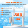 VEVOR Dock Ladder, Removable 5 Steps, 350 lbs Load Capacity, Aluminum Alloy Pontoon Boat Ladder with 4'' Wide Step & Nonslip Mat, Easy to Install for Ship/Lake/Pool/Marine Boarding 🍁 All In One Marketplace Canada