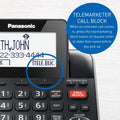 Panasonic DECT 6.0 2-in-1 Corded/Cordless Phone with Answering Machine, Advanced Call Block (1,000 Numbers), and Talking Caller ID - 1 Cordless Handset - KX-TGF870CB, Black 🍁 All In One Marketplace Canada