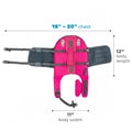 Outward Hound Granby Splash Dog Life Jacket with Handle, Reflective Floating Vest for Swimming & Boating, Maximum Buoyancy, All Skill Levels, Small Dogs & Puppies (16–20" Girth), Pink, Small 🍁 All In One Marketplace Canada
