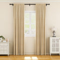 YaFex Curtain Rod 32-84 Inch, Heavy Duty 1 Inch Adjustable Curtain Pole, Black Long Curtains Rods for Window, Modern Design, Easy Installation 🍁 All In One Marketplace Canada