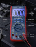 AstroAI Digital Multimeter 6000, Multi Meter - Measures Voltage, Current, Resistance, Continuity, Capacitance, Diode, Temperature – Voltmeter with Backlit LCD, Data Hold, Safety Rated CAT III, Blue 🍁 All In One Marketplace Canada
