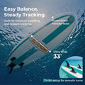 Overmont Inflatable Paddle Board 10'7" x 33" x 6", Extra Wide SUP for Adults & Beginners, 350 lb Stand Up Paddle Board with Adjustable Paddle, Pump, 3 Fins, Leash, Backpack & Repair Kit 🍁 All In One Marketplace Canada