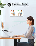 Zewwen Laptop Stand for Desk, Ergonomic Adjustable Foldable Computer Stand with Heat-Vent, Aluminium Alloy Laptop Riser Compatible with MacBook Air, Pro, Dell XPS, Samsung, 10”-16" 🍁 All In One Marketplace Canada