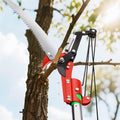 VEVOR Manual Pole Saw, 3.87-27 ft Extendable Pole Tree Pruner with Scissors, Sharp 65Mn Steel Blade, Lightweight Fiberglass Handle Pole, for High Branch Trimming, Pruning Tool for Palms and Shrubs 🍁 All In One Marketplace Canada