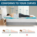 SakuraHome 2 Inch Memory Foam Mattress Topper, Soft Gel Infused Mattress Pad, Bed Topper, CertiPUR-US Certified, Queen Size 🍁 All In One Marketplace Canada