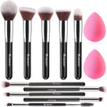 BEAKEY Makeup Brush Set Professional for Eye and Face, Foundation Blending, Eyeshadow, Concealer, Eye Shadow with 2 Blender Sponge, Paper Case 🍁 All In One Marketplace Canada