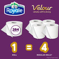 Royale Velour Toilet Paper, 12 Equal 48 Rolls, 284 Bathroom Tissues per roll 🍁 All In One Marketplace Canada