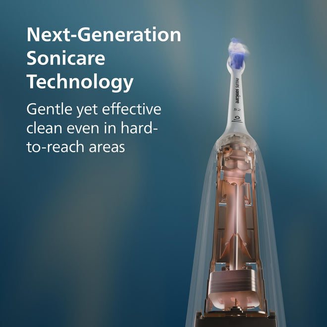 Philips Sonicare 6100 Series Electric Toothbrush - Next-Generation Sonicare Technology, Pressure Sensor, 6 Brushing Settings, SmarTimer, BrushPacer, 21-day Runtime, Travel Case, White, Model HX7400/05 🍁 All In One Marketplace Canada