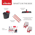 Vileda Ultramax Flat Mop and Bucket Set with 1 Extra Refill | Multi-Piece Handle | Perfect Mop for Walls and Ceilings | Machine-Washable Mop Head 🍁 All In One Marketplace Canada