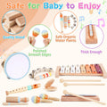 Wooden Musical Instruments for Toddlers 1-3 - Montessori Educational Toys for 1 2 3 Year Old Baby Kids, with Xylophone, One 1st 2st Christmas Birthday Gifts for Girls Boys 🍁 All In One Marketplace Canada
